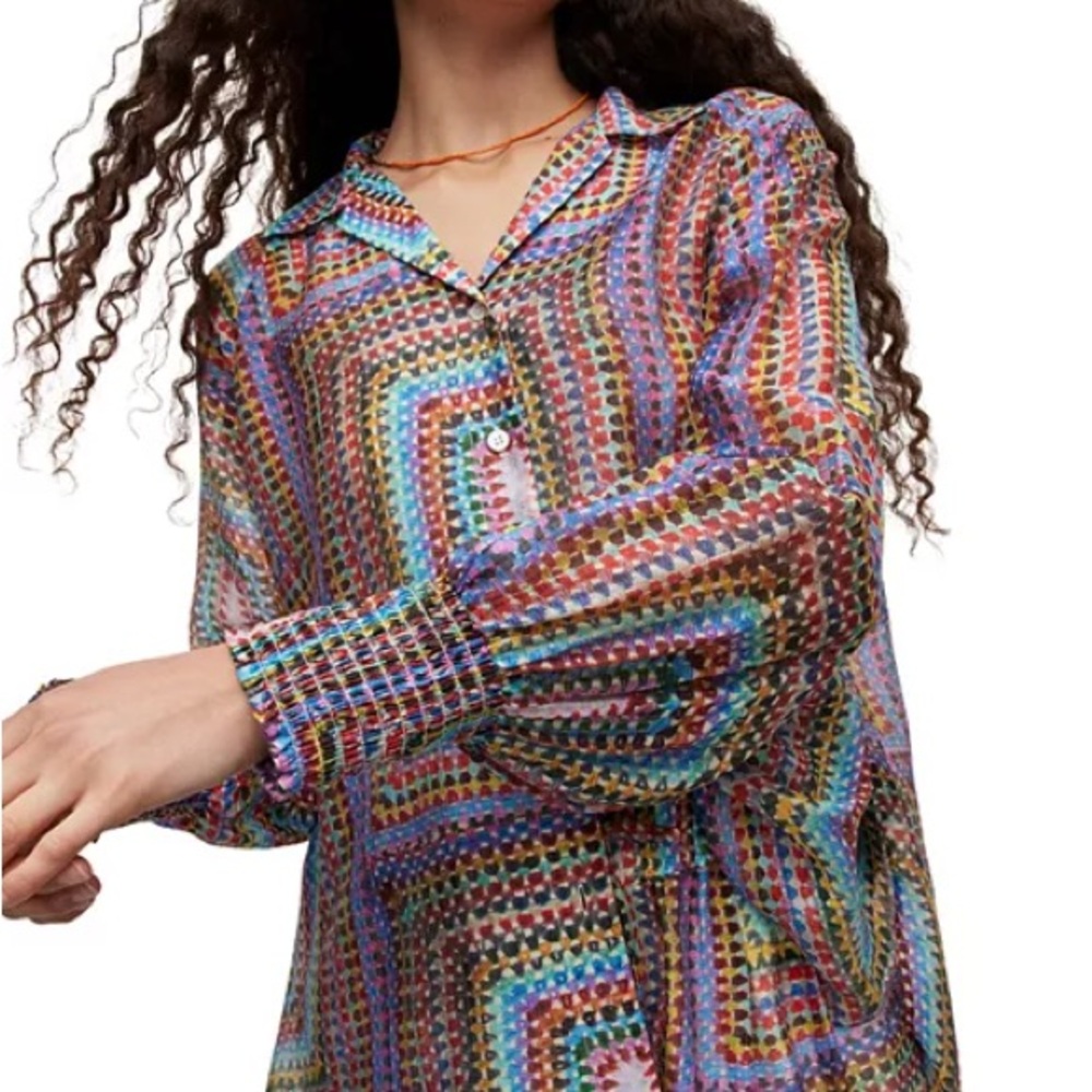 NWT ALL SAINTS’ Isla Luisa Long-sleeved shirt